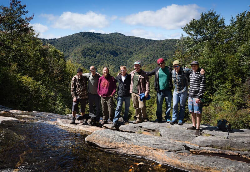 Group of recovery residents on mountain top