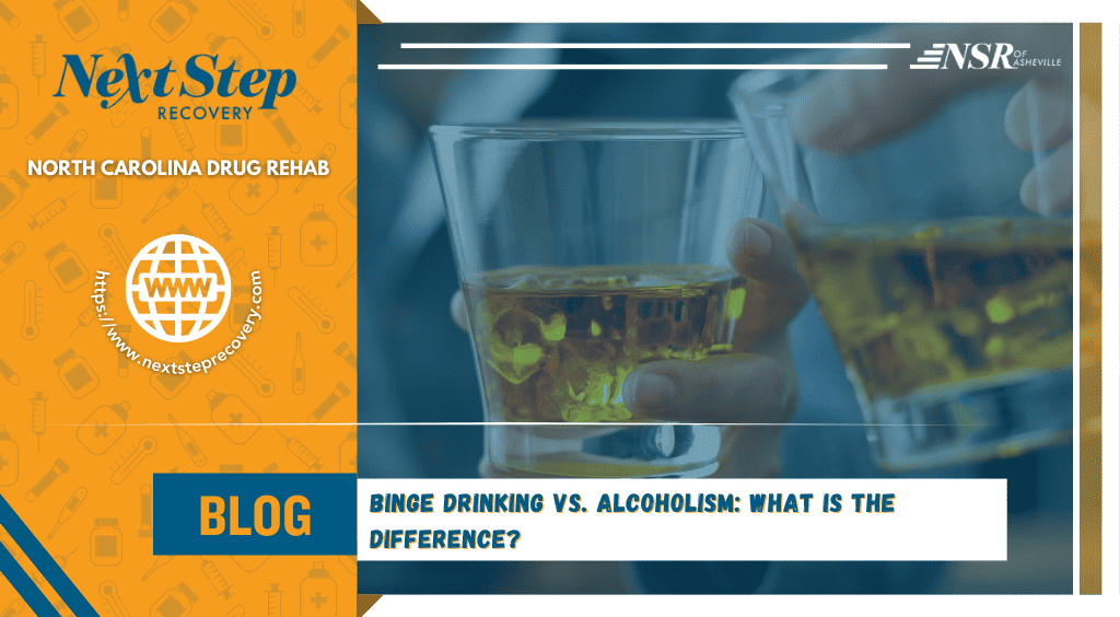 the difference between binge drinking and alcoholism